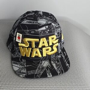 STAR WARS X-WING‎ FIGHTER BLUEPRINT MENS SNAP BACK HAT CAP EMBROIDERED